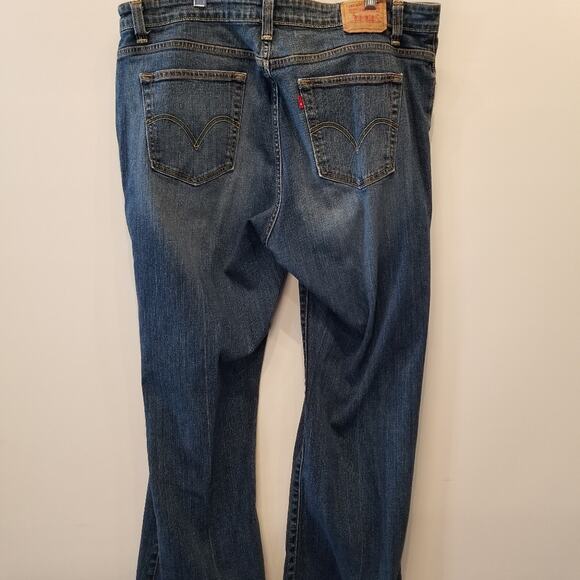Levi's 515 Bootcut Curvy Blue Jeans Stretch Denim Plus Size 18 - Picture 10 of 12